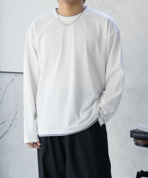 セール】URBAN COLLECTION 膨れジャガード フェイクレイヤード