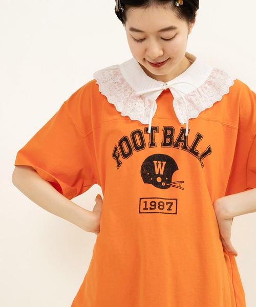Dot&Stripes CHILDWOMAN - 感謝SALE♡３点セット セール】☆アメリカンドライ天竺 フットボールTシャツ（Tシャツ