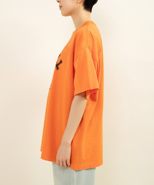 CHILD WOMAN(チャイルドウーマン)の「☆アメリカンドライ天竺 フットボールTシャツ(Tシャツ/カットソー・レディース・オレンジ/ブルー/グレー・FREE)」の16枚目の写真