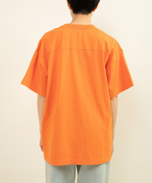 CHILD WOMAN(チャイルドウーマン)の「☆アメリカンドライ天竺 フットボールTシャツ(Tシャツ/カットソー・レディース・オレンジ/ブルー/グレー・FREE)」の17枚目の写真