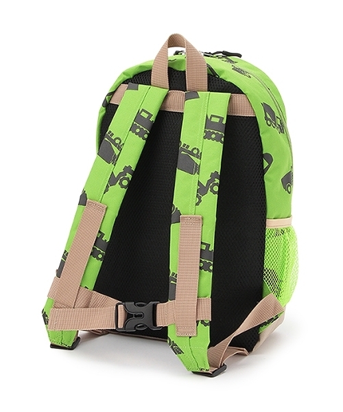 kladskap（クレードスコープ）の「働く車総柄リュック（バックパック/リュック・キッズ・黄緑系/サックスブルー・M/S/SS）」の3枚目の写真