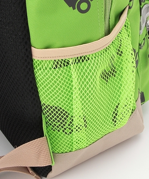 kladskap（クレードスコープ）の「働く車総柄リュック（バックパック/リュック・キッズ・黄緑系/サックスブルー・M/S/SS）」の8枚目の写真