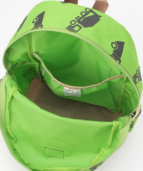 kladskap（クレードスコープ）の「働く車総柄リュック（バックパック/リュック・キッズ・黄緑系/サックスブルー・M/S/SS）」の12枚目の写真