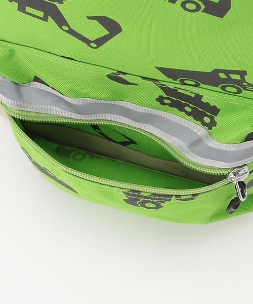 kladskap（クレードスコープ）の「働く車総柄リュック（バックパック/リュック・キッズ・黄緑系/サックスブルー・M/S/SS）」の13枚目の写真