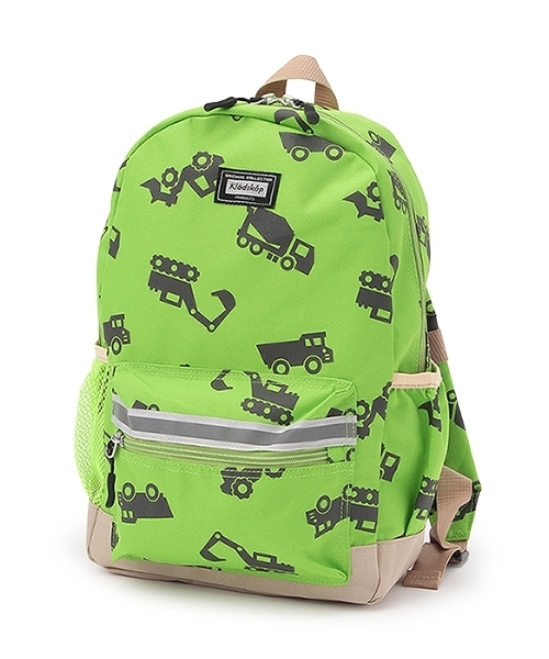 kladskap（クレードスコープ）の「働く車総柄リュック（バックパック/リュック・キッズ・黄緑系/サックスブルー・M/S/SS）」の14枚目の写真