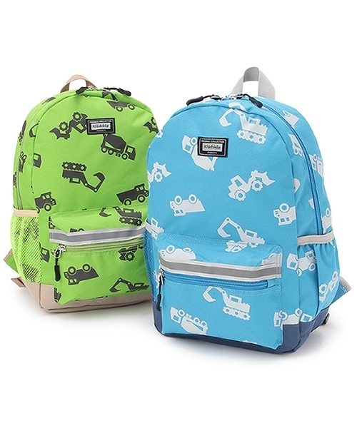 kladskap（クレードスコープ）の「働く車総柄リュック（バックパック/リュック・キッズ・黄緑系/サックスブルー・M/S/SS）」の16枚目の写真