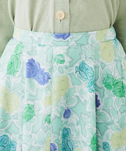 UNTITLED（アンタイトル）の「【セットアップ可能】オールドフラワー プリントスカート（スカート・レディース・グリーン系1/ベージュ系その他3・00/01/02/03/42/44/50/48/46/04）」の18枚目の写真
