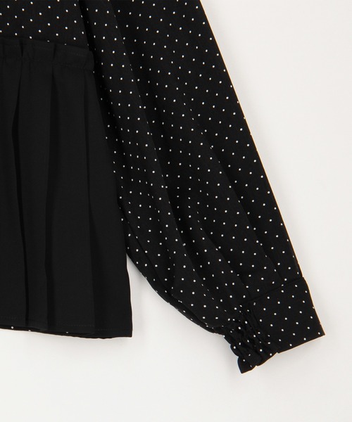 NICOLE white（ニコルホワイト）の「アシンメトリ―プリーツシャツ（シャツ/ブラウス・レディース・ブラック系/ブルー系/オフホワイト・FREE）」の15枚目の写真