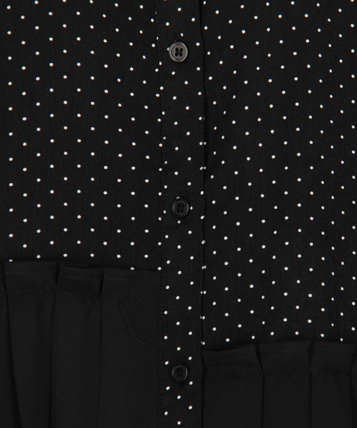 NICOLE white（ニコルホワイト）の「アシンメトリ―プリーツシャツ（シャツ/ブラウス・レディース・ブラック系/ブルー系/オフホワイト・FREE）」の19枚目の写真