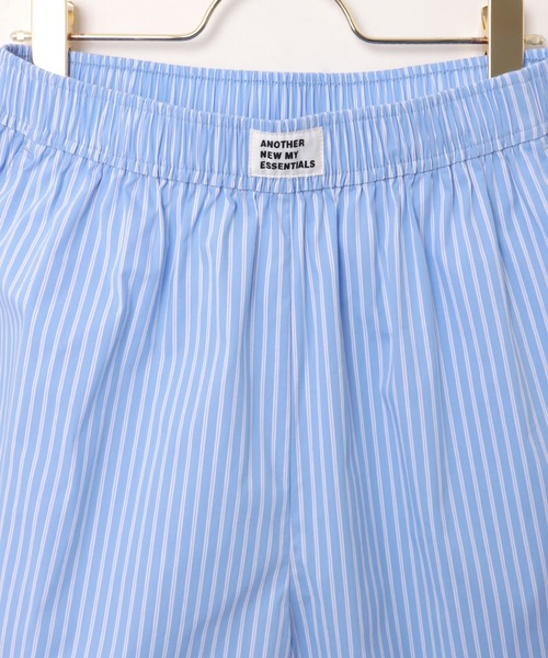 ANME(アンメ)の「【新色追加】ストライプイージーショートパンツ(その他パンツ・レディース・オフホワイト/サックスブルー/キナリ/ベージュ・M/L/XL)」の14枚目の写真