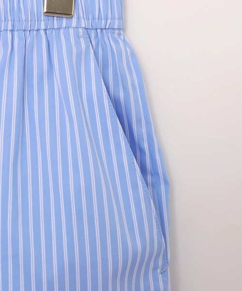 ANME(アンメ)の「【新色追加】ストライプイージーショートパンツ(その他パンツ・レディース・オフホワイト/サックスブルー/キナリ/ベージュ・M/L/XL)」の16枚目の写真