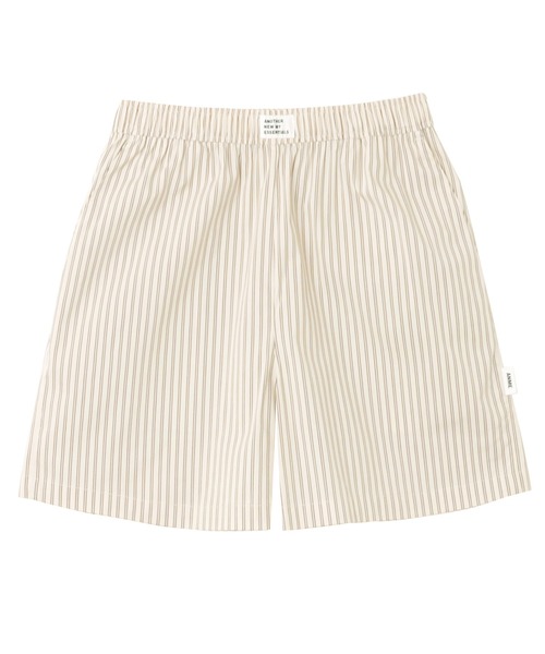 【新品未使用】LMND ストライプ ショートパンツ ベージュ ストライプ セール】【新色追加】ストライプイージーショートパンツ（その他パンツ