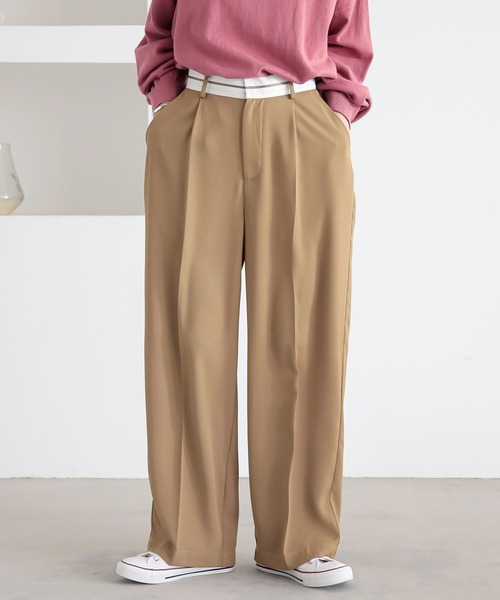 n'OrLABEL（ノアールレーベル）の「『マーベルトパンツ』（スラックス・レディース・ベージュ/チャコール・S～Ｍ/L～LL/3L）」の11枚目の写真