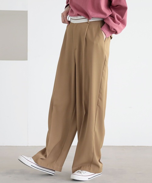 n'OrLABEL（ノアールレーベル）の「『マーベルトパンツ』（スラックス・レディース・ベージュ/チャコール・S～Ｍ/L～LL/3L）」の13枚目の写真