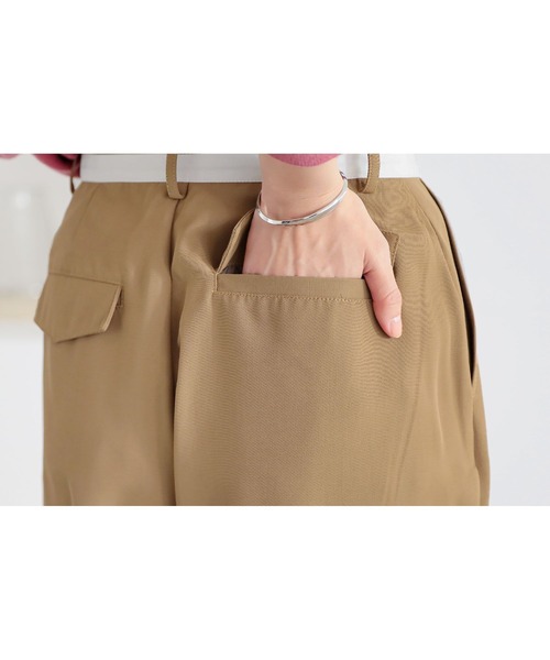 n'OrLABEL（ノアールレーベル）の「『マーベルトパンツ』（スラックス・レディース・ベージュ/チャコール・S～Ｍ/L～LL/3L）」の20枚目の写真