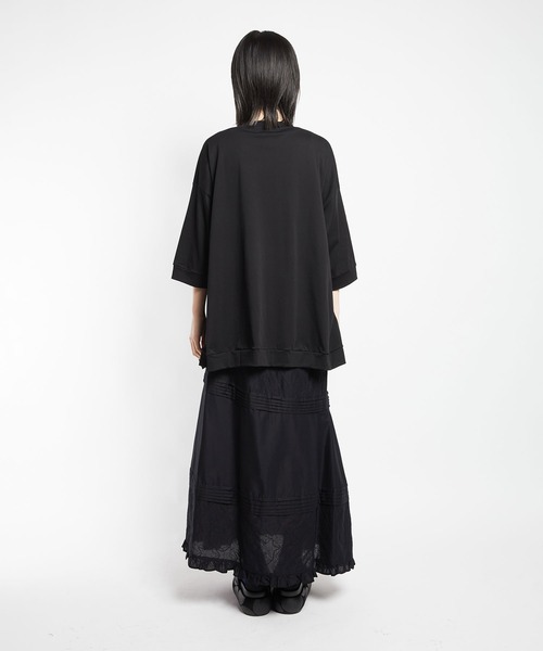 gomme（ゴム）の「ファインスムース　Fプリーツカーディガン（スウェット・レディース・ブラック・MEDIUM）」の22枚目の写真