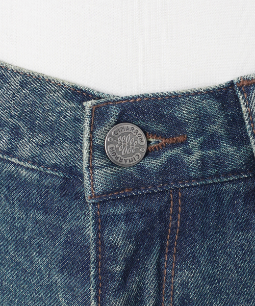 CIMARRON（シマロン）の「別注【Cimarron×Oriens】STUDS Denim：スタッズデニム（デニムパンツ・レディース・ベージュ/エメラルドブルー・26/25/24）」の16枚目の写真