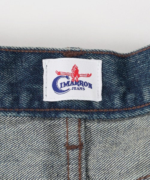 CIMARRON（シマロン）の「別注【Cimarron×Oriens】STUDS Denim：スタッズデニム（デニムパンツ・レディース・ベージュ/エメラルドブルー・26/25/24）」の20枚目の写真