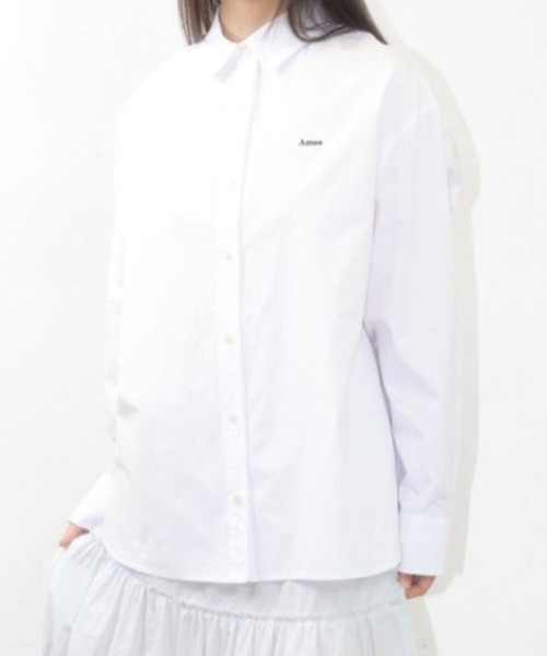 AMESWORLDWIDE(アメスワールドワイド)の「【UNISEX】AMES WORLDWIDE/OVER FIT シャツ(シャツ/ブラウス・レディース・ホワイト/イエロー/ブルー・FREE)」の2枚目の写真