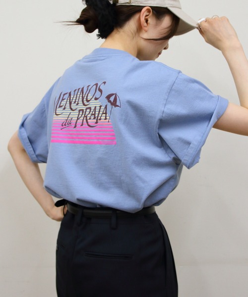 レディース　THE SHINZONE ザ シンゾーン　MENINOS da PRAIA Tシャツ　メニノスダプライアTEE　プリントTシャツ　Tシャツ 25MMSCU04 THE SHINZONE/シンゾーン メニノス ダ プライアTEE MENINOS da