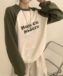 ラグラン tシャツ ルーズトレーナー