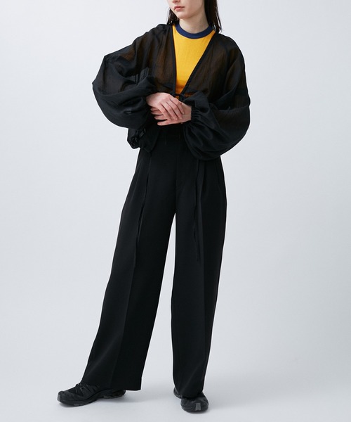 M TO R(ムウトアール)の「BALOON N/C SHIRTS BOLERO(シャツ/ブラウス・レディース・ホワイト/ブラック・38/40)」の7枚目の写真