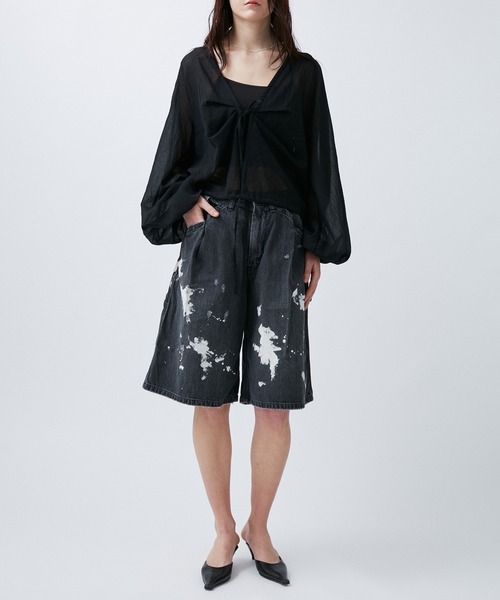 M TO R(ムウトアール)の「BALOON N/C SHIRTS BOLERO(シャツ/ブラウス・レディース・ホワイト/ブラック・38/40)」の5枚目の写真