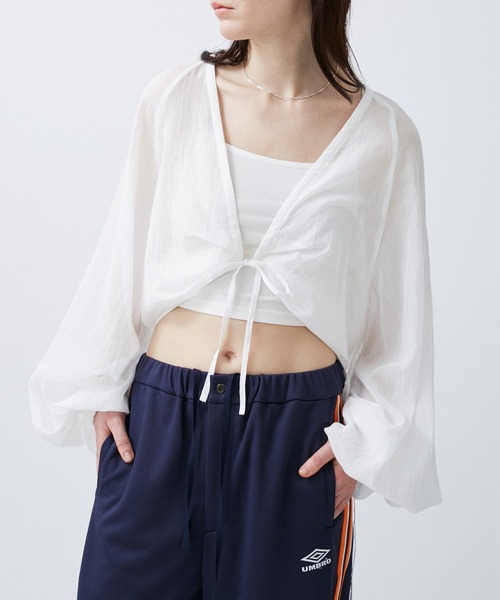 M TO R(ムウトアール)の「BALOON N/C SHIRTS BOLERO(シャツ/ブラウス・レディース・ホワイト/ブラック・38/40)」の21枚目の写真