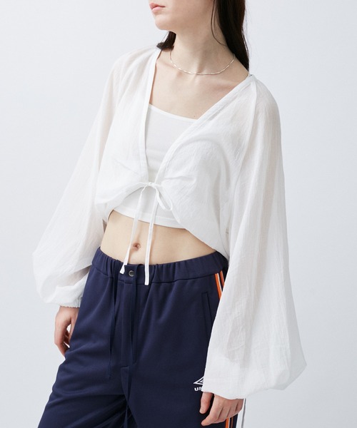M TO R(ムウトアール)の「BALOON N/C SHIRTS BOLERO(シャツ/ブラウス・レディース・ホワイト/ブラック・38/40)」の22枚目の写真