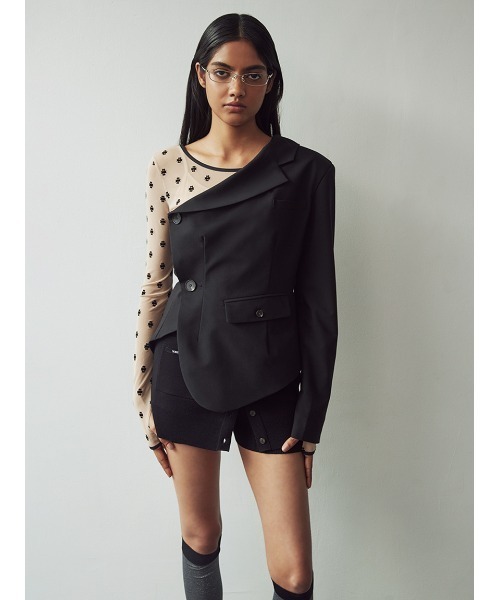 【 SORIN 】 One Shoulder Tailored Jacket セール】One Shoulder Tailored Jacket（テーラードジャケット