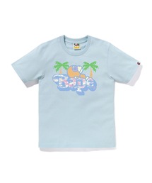 A BATHING APE◆アベイシングエイプ/Tシャツ/XS/コットンネイビー アベイシングエイプ A BATHING APE Tシャツ カットソー 半袖