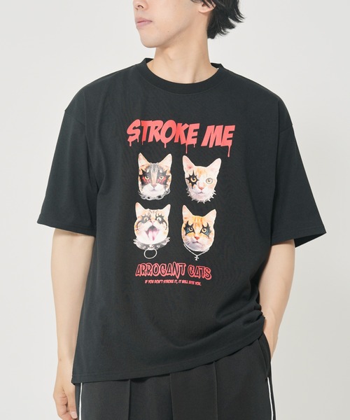 CORISCO(コリスコ)の「アニマルROCK柄Tシャツ(M1)(Tシャツ/カットソー・メンズ・ブラック系1/ホワイト系1/ホワイト系2/ブラック系2・MEDIUM/LARGE/X-LARGE)」の3枚目の写真