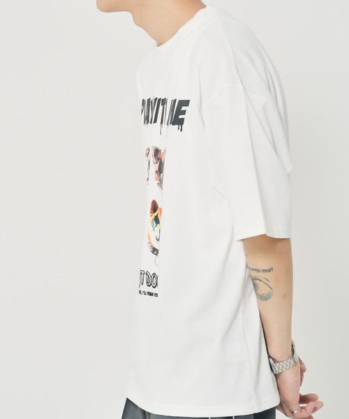 CORISCO(コリスコ)の「アニマルROCK柄Tシャツ(M1)(Tシャツ/カットソー・メンズ・ブラック系1/ホワイト系1/ホワイト系2/ブラック系2・MEDIUM/LARGE/X-LARGE)」の9枚目の写真