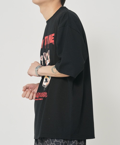CORISCO(コリスコ)の「アニマルROCK柄Tシャツ(M1)(Tシャツ/カットソー・メンズ・ブラック系1/ホワイト系1/ホワイト系2/ブラック系2・MEDIUM/LARGE/X-LARGE)」の15枚目の写真