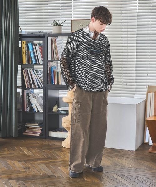 PBLIM（ページボーイリム）の「《UNISEX》ピグメントカーゴパンツ（カーゴパンツ・レディース・オフホワイト/ブラック/ブラウン・MEDIUM/LARGE）」の20枚目の写真