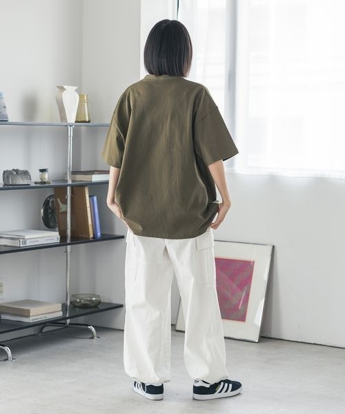PBLIM（ページボーイリム）の「《UNISEX》ピグメントカーゴパンツ（カーゴパンツ・レディース・オフホワイト/ブラック/ブラウン・MEDIUM/LARGE）」の8枚目の写真