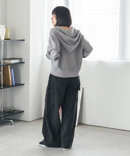 PBLIM（ページボーイリム）の「《UNISEX》ピグメントカーゴパンツ（カーゴパンツ・レディース・オフホワイト/ブラック/ブラウン・MEDIUM/LARGE）」の12枚目の写真
