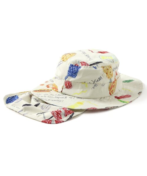 BIT'Z(ビッツ)の「みんなでBBQしたよ柄日よけハット(ハット・キッズ・ライム/キナリ・50/48/54/52)」の8枚目の写真