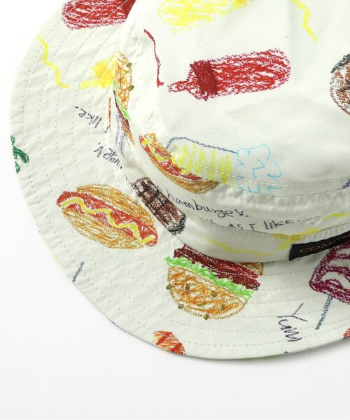 BIT'Z(ビッツ)の「みんなでBBQしたよ柄日よけハット(ハット・キッズ・ライム/キナリ・50/48/54/52)」の10枚目の写真