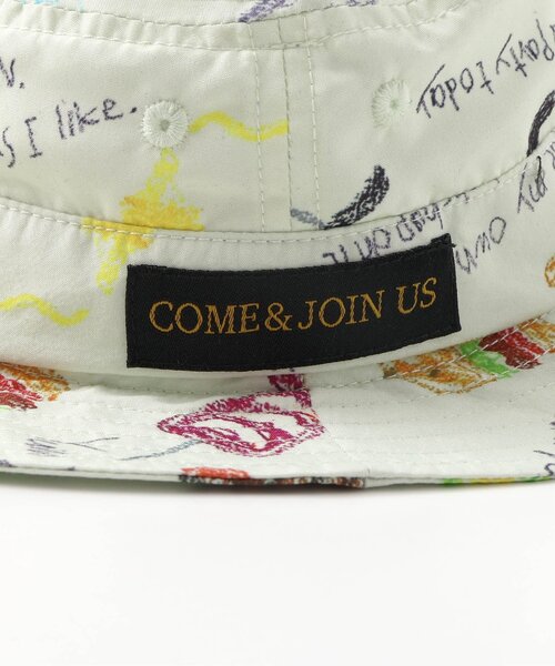 BIT'Z(ビッツ)の「みんなでBBQしたよ柄日よけハット(ハット・キッズ・ライム/キナリ・50/48/54/52)」の11枚目の写真