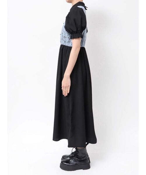 jouetie(ジュエティ)の「レースドッキングチャイナワンピース(ワンピース・レディース・アイボリー/ブラック/ピンク・MEDIUM)」の16枚目の写真