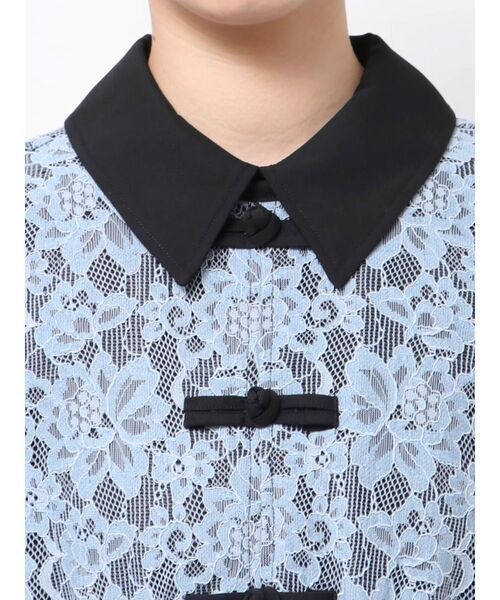 jouetie(ジュエティ)の「レースドッキングチャイナワンピース(ワンピース・レディース・アイボリー/ブラック/ピンク・MEDIUM)」の18枚目の写真