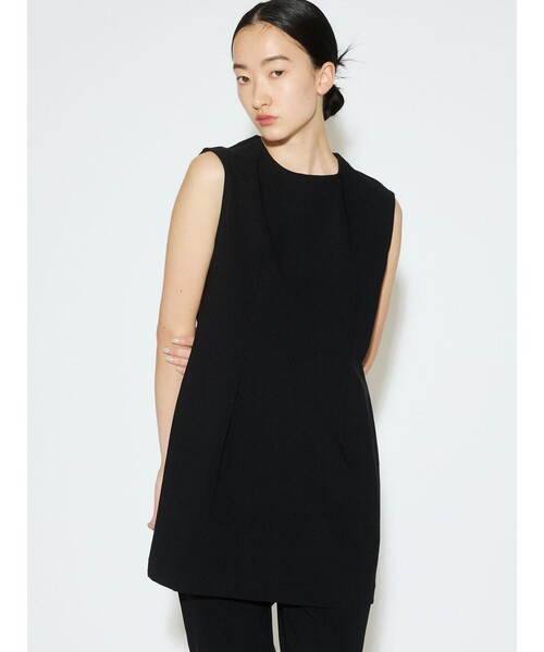信頼も高い セール】MIDIUMISOLID リブフィットチュニック Ladies for トップス