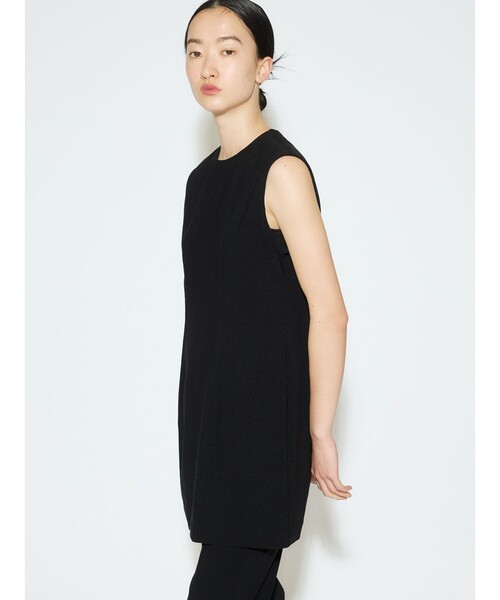 MIDIUMISOLID(ミディウミソリッド)の「MIDIUMISOLID for Ladies リブフィットチュニック(ワンピース・レディース・グレー/ブラック/イエロー・FREE)」の10枚目の写真