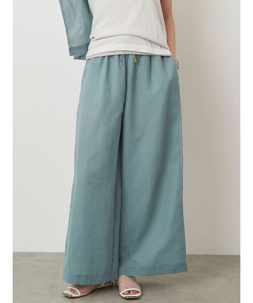 ELENDEEK（エレンディーク）の「シアーリラックスパンツ（その他パンツ・レディース・アイボリー/ミント/ブラウン・01/02）」の3枚目の写真