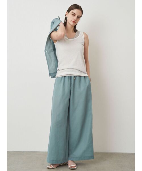 ELENDEEK（エレンディーク）の「シアーリラックスパンツ（その他パンツ・レディース・アイボリー/ミント/ブラウン・01/02）」の14枚目の写真