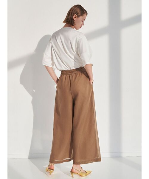 ELENDEEK（エレンディーク）の「シアーリラックスパンツ（その他パンツ・レディース・アイボリー/ミント/ブラウン・01/02）」の19枚目の写真