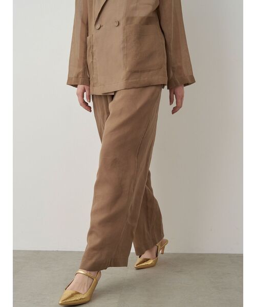 ELENDEEK（エレンディーク）の「シアーリラックスパンツ（その他パンツ・レディース・アイボリー/ミント/ブラウン・01/02）」の21枚目の写真