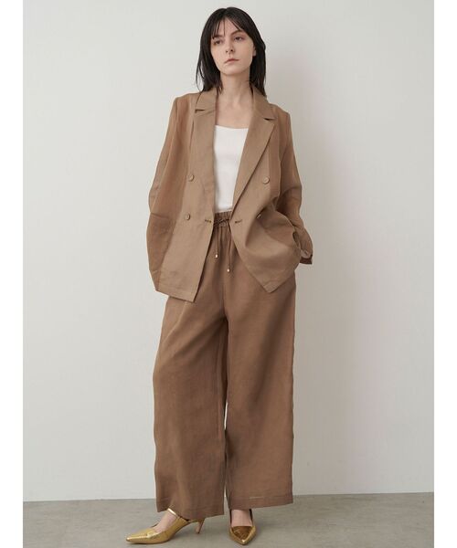 ELENDEEK（エレンディーク）の「シアーリラックスパンツ（その他パンツ・レディース・アイボリー/ミント/ブラウン・01/02）」の22枚目の写真