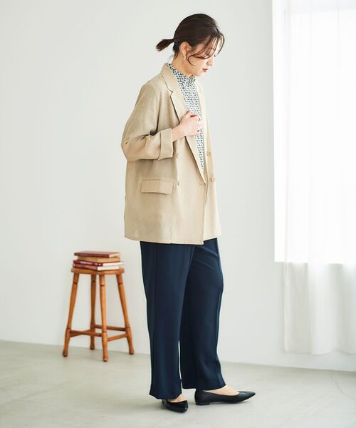 le.coeur blanc(ルクールブラン)の「シフォン幾何柄プリントブラウス(シャツ/ブラウス・レディース・ホワイト系その他/ブルー系その他4・38)」の15枚目の写真